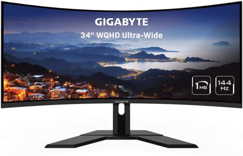 Gigabyte G34WQC 34″ 144Hz Curved Gaming Monitor