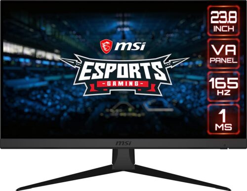 MSI Optix G243 Gaming Monitor – 165Hz Refresh Rate, 23.8 inch, 1ms, FreeSync Premium, HDMI CEC, DP, Night Vision, Esports