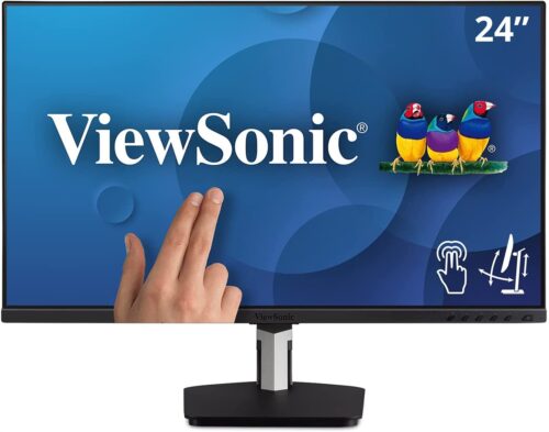 ViewSonic TD2455 24” In-Cell Touch Monitor with USB Type-C Input and Advanced Ergonomics